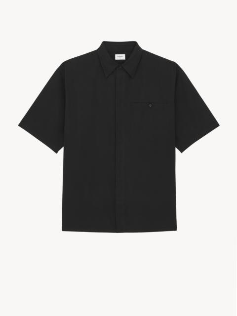 SAINT LAURENT PAJAMA SHIRT IN COTTON POPLIN