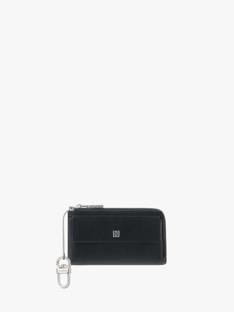 Givenchy ZIPPED CARD HOLDER IN 4G BOX LEATHER