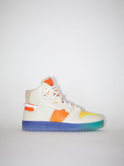 Acne Studios High top leather sneakers - Off white/multi