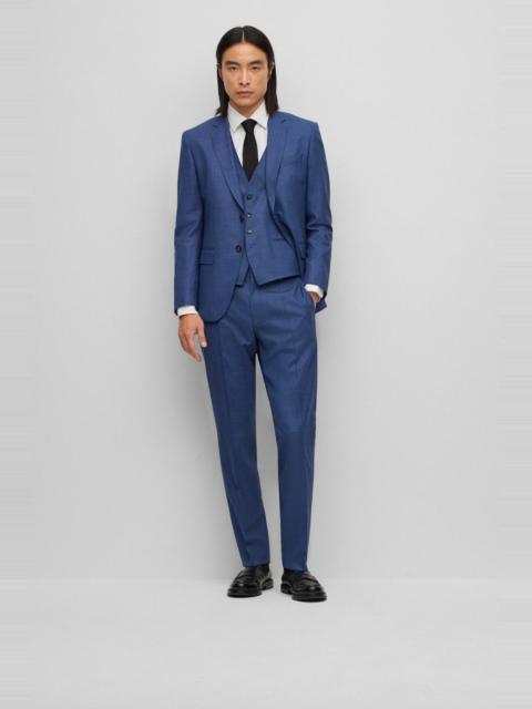 BOSS THREE-PIECE SLIM-FIT SUIT IN A WOOL BLEND