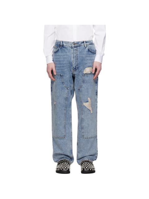 Moschino Blue Bleached Jeans