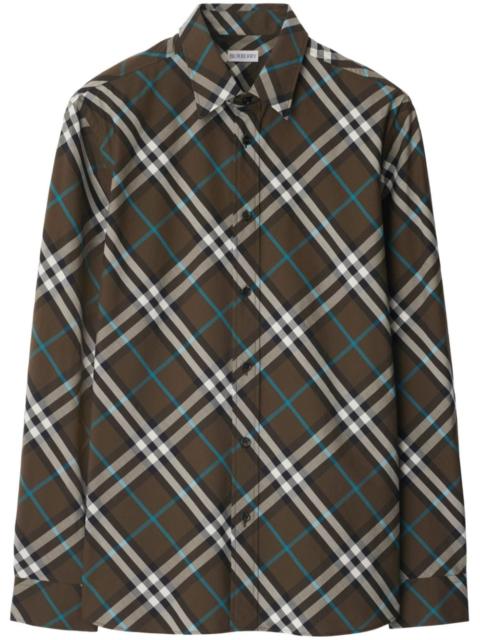 Burberry check-pattern shirt