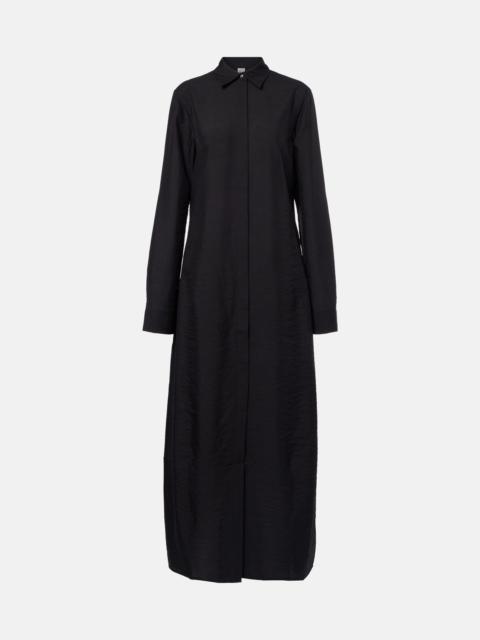 TOTEME Silk-blend shirt dress