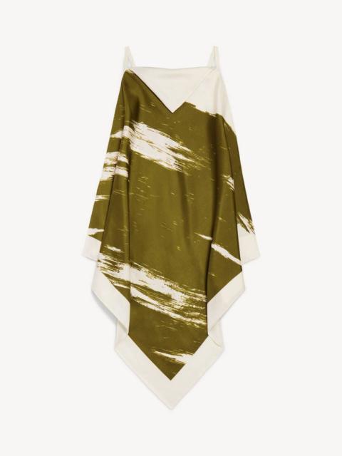 BALENCIAGA Women's Brush Scratch Scarf Top in Khaki