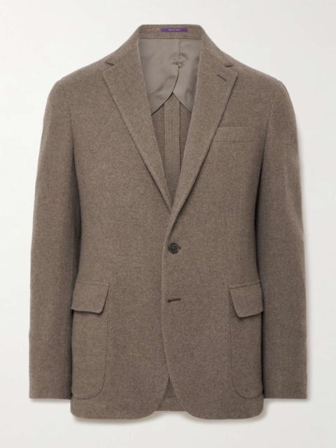 Slim-Fit Brushed Cashmere and Wool-Blend Blazer