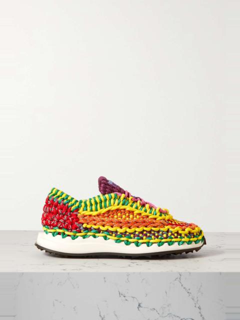 Valentino Valentino Garavani crochet-knit sneakers