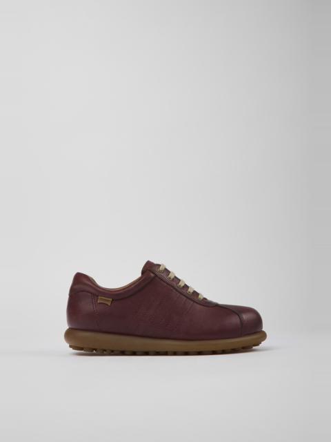 CAMPER Pelotas Brown vegetable tanned leather shoes for women