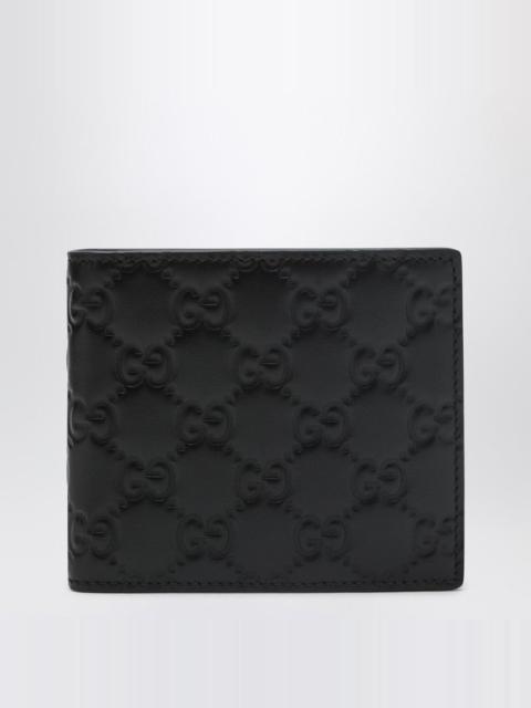 GUCCI Gucci Black Gg Emblem Bi-Fold Wallet With Coin Pocket Men