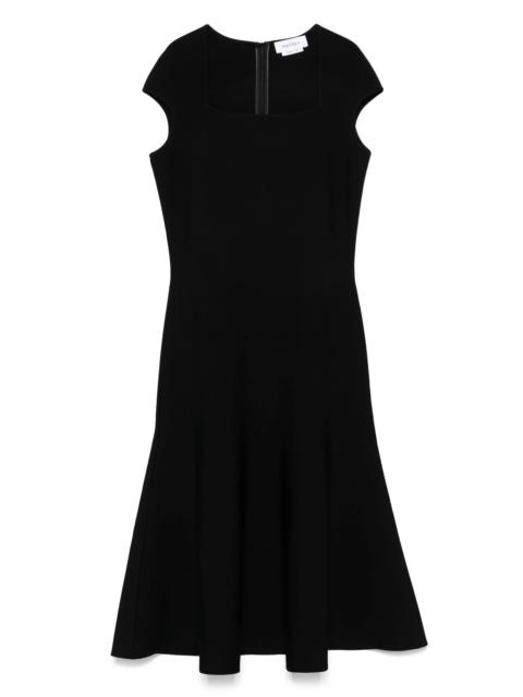 Alexander McQueen Flared-hem Midi Dress