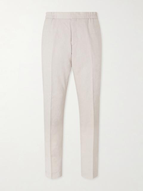 Paul Smith Straight-Leg Linen and Wool-Blend Trousers