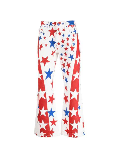 ERL star-print bootcut jeans