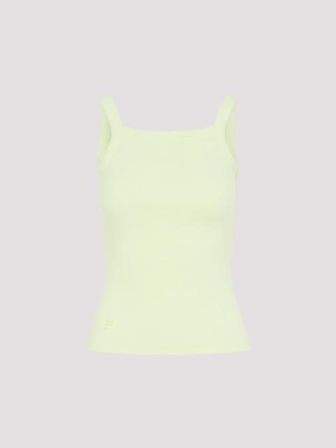 PANGAIA Pangaia Womens Ribbed Square Neck Tank Top