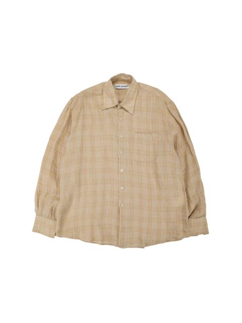 Our Legacy Above Shirt Vacay Check Gauze Linen
