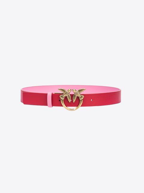 REVERSIBLE LOVE BIRDS BELT 3CM