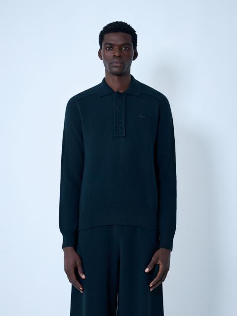 LACOSTE Logo Motif Polo Sweater
