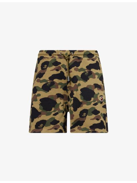 A BATHING APE® Camouflage Two-Welt-Pockets Cotton-Jersey Shorts