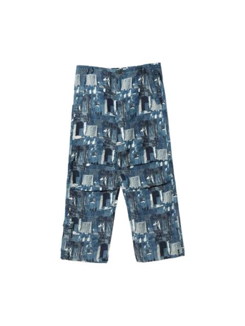 MAHARISHI MAHABORO PATCHWORK-EFFECT STRAIGHT-LEG TROUSERS