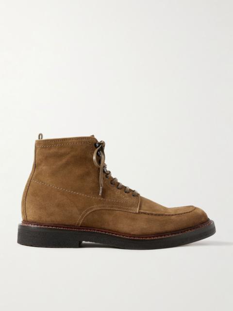 OFFICINE CREATIVE Aston Crepe 004 Suede Boots Brown