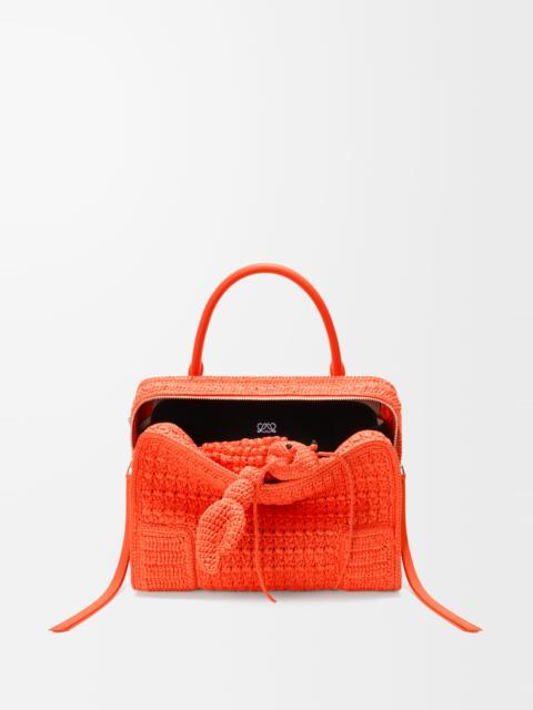 Loewe Medium Amazona 180 Lazy Crab bag in raffia crochet