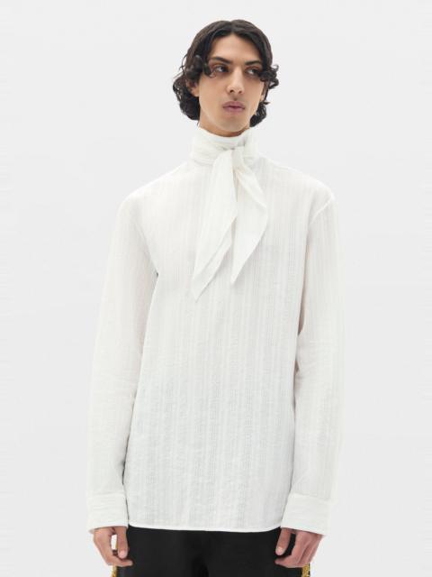 Ann Demeulemeester Stellan Open Back Bow Tie Collar Top