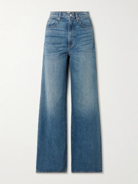 SLVRLAKE Eva High-rise Wide-leg Organic Jeans
