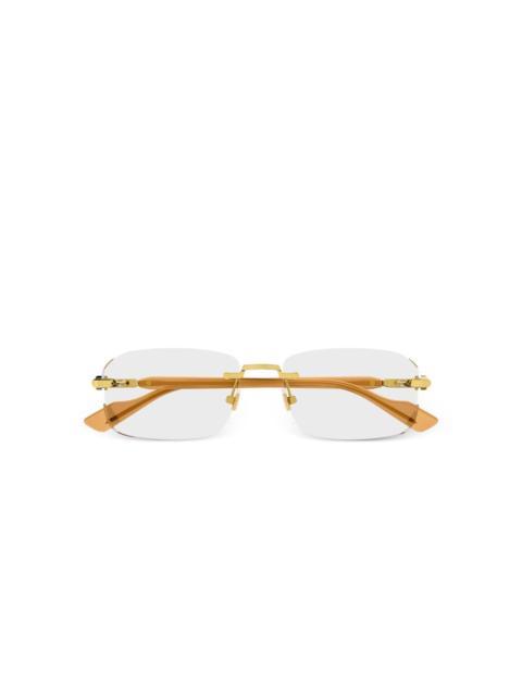 GUCCI rectangle-frame logo glasses