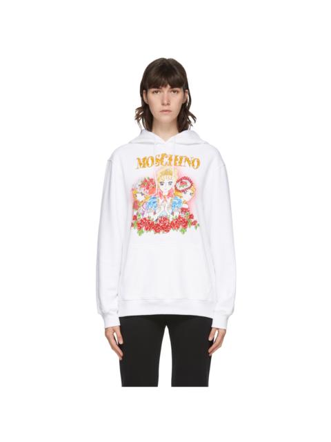 Moschino White Anime Hoodie