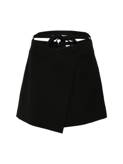 PATOU wrapped mini skirt