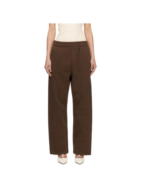 entire studios Brown Straight Leg Sweatpants