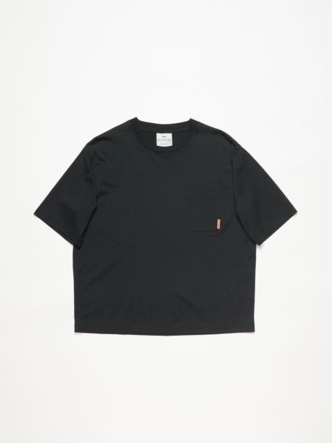 Crew neck t-shirt - Relaxed fit - Black