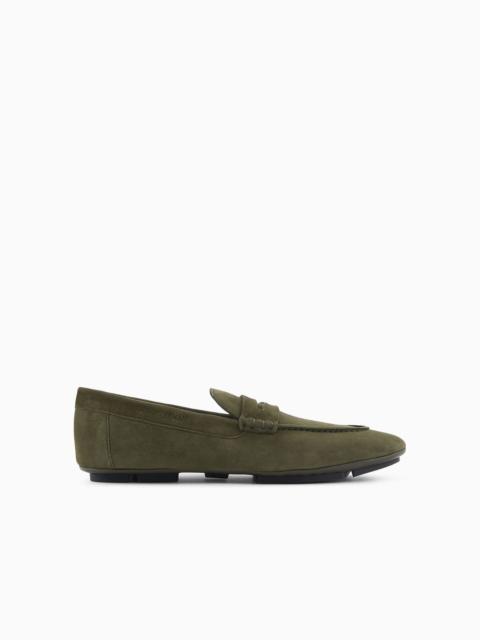 GIORGIO ARMANI Suede loafers