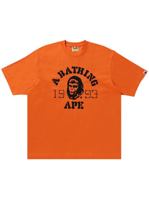 BAPE OG Ape Head College Relaxed Fit Tee 'Orange'