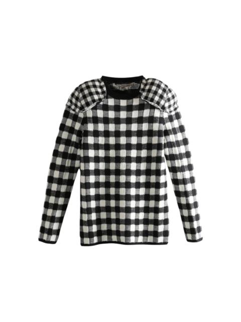 AMIRI AMIRI Women's Plaid Sweater Black/Off White