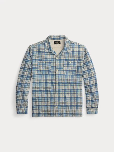 RRL by Ralph Lauren Plaid-Print Cotton-Linen Camp Shirt