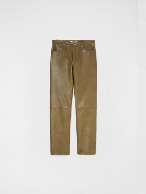 Jil Sander Leather Trousers