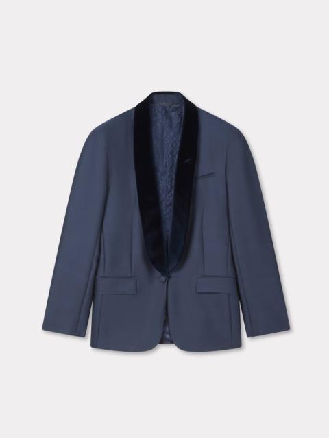 KENZO Shawl lapel jacket in virgin wool slik