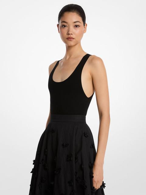 MICHAEL KORS COLLECTION Stretch Viscose Bodysuit