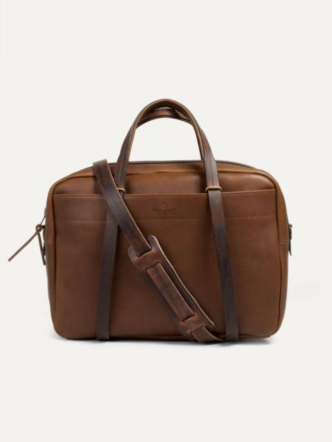 Bleu de Chauffe REPORT BUSINESS BAG  -  AMBER BROWN