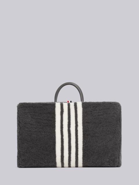 Curly Merino Shearling 4-Bar Squared Tote