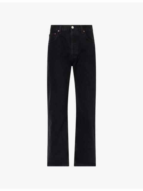 AGOLDE Magnus Baggy Tapred-Leg Cotton-Corduroy Jeans