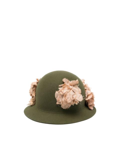 Comme des Garçons Homme Plus flower-embellished hat