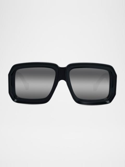 Loewe Signature Square Mirrored Sunglasses