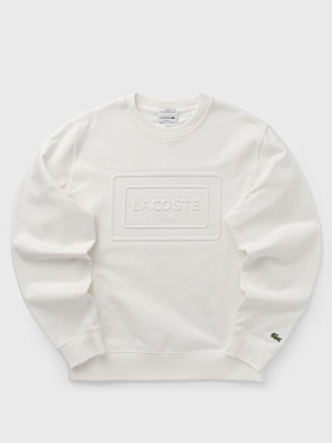LACOSTE Embossed Fleece Sweatshirt