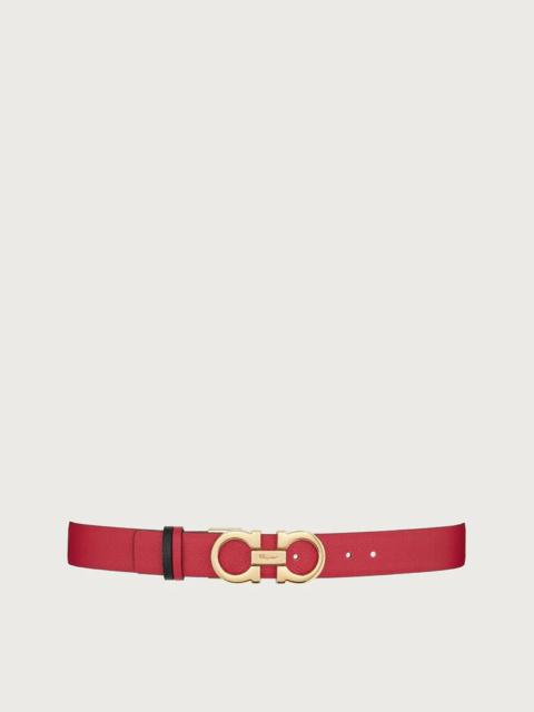 FERRAGAMO REVERSIBLE AND ADJUSTABLE GANCINI BELT