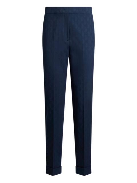 Etro jacquard cropped trousers