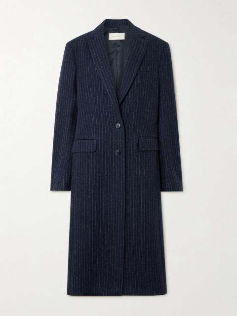 Dries Van Noten Pinstriped Wool-twill Coat