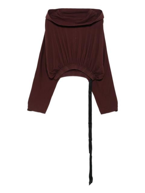 Rick Owens DRKSHDW elastic-waist hoodie