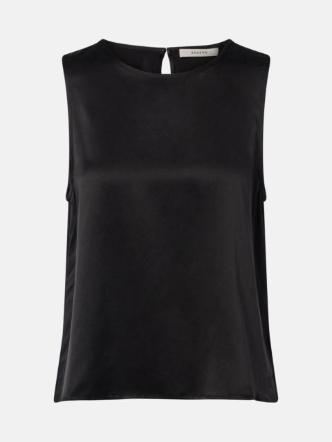 ASCENO Sofia silk charmeuse tank top