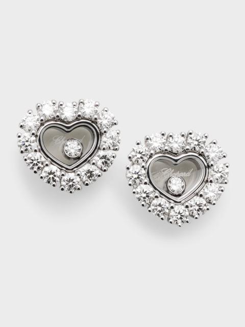 Chopard Happy Diamonds Icons 18K White Gold Joaillerie Earrings