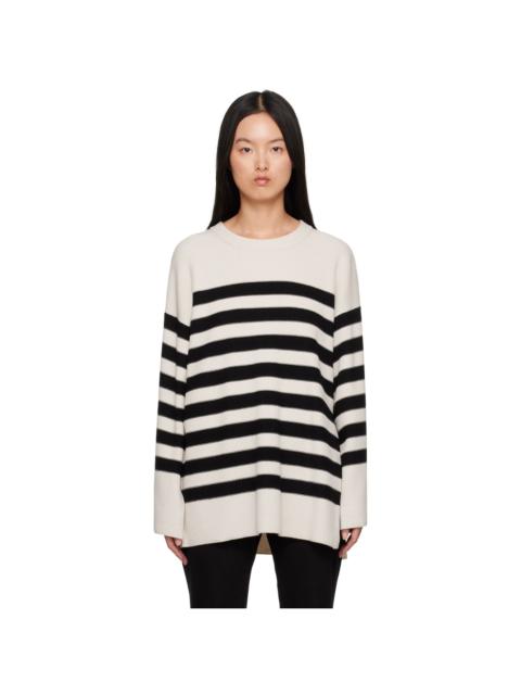 BY MALENE BIRGER Beige & Black Leon Sweater